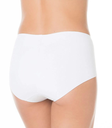white 50395 side free aðhaldsbuxur