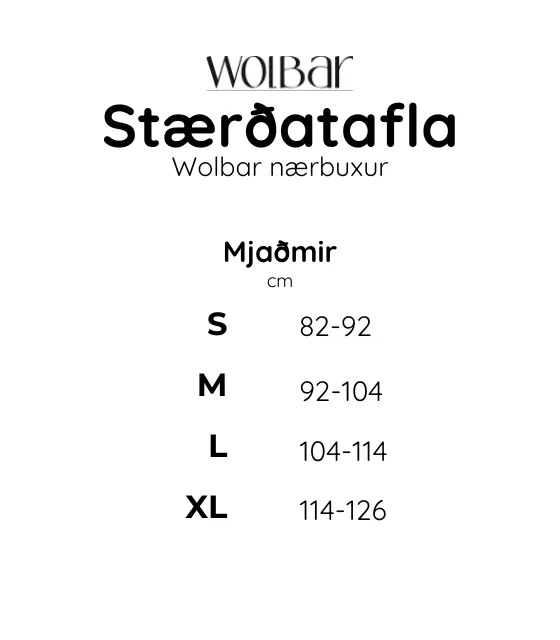 Wolbar - Bye Bra - stærðartafla (1).webp