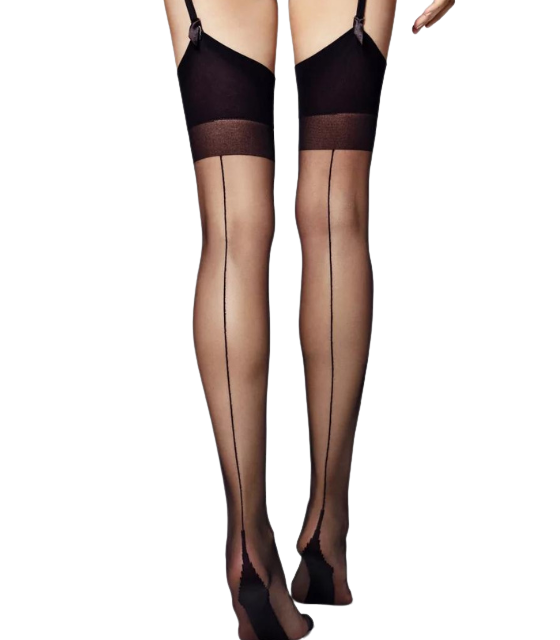 [ROBERTA-BLK-1/2] veneziana háir sokkar calze ROBERTA (1/2)