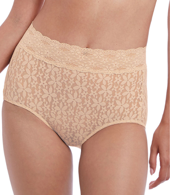 [WA879405-NUE-S] wacoal HALO LACE háar buxur - WA879405 (nude, S)