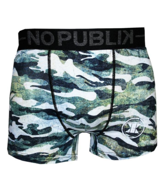 [NP-BLU CAM-S] no publik - herraboxer CAMOUFLAGE (blue camouflage, S)