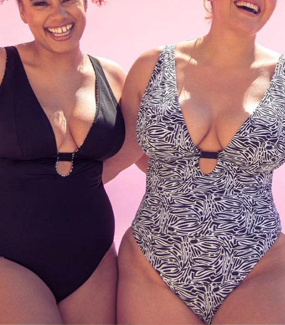 [CS025607-BLK-30DD/E] curvy kate swim SUNDOWN sundbolur - CS025607 (30/DD/E)