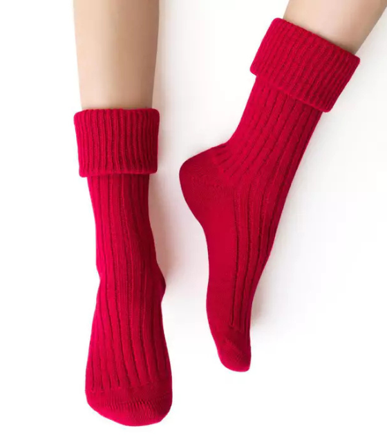 [067-RED-076-35/37] steven SLEEPING SOCKS - 067 (red, 35/37)