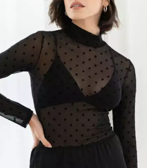 oh!zuza BOLUR MESH langerma m/doppum - H43