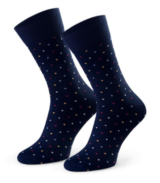 [056-BLK SML DOT-42/44] steven HERRASOKKAR mynstur -  056 (black small dots, 42/44)