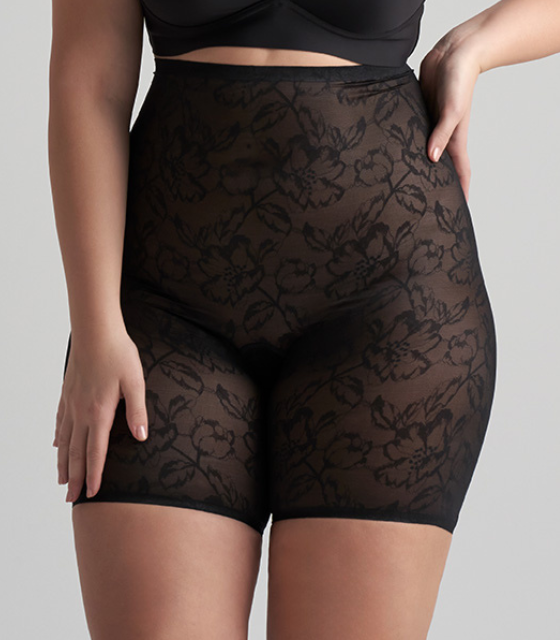 [241-BLK-S] bye bra LACE aðhaldsbuxur með skálmum  - 241 (S)