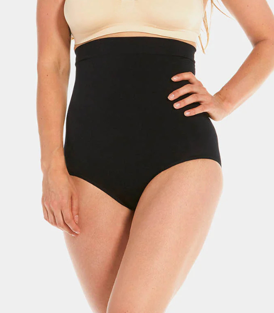 [40CW-BLK-M] magic COMFORT WAISTNIPPER BRIEF - 40CW (black, M)